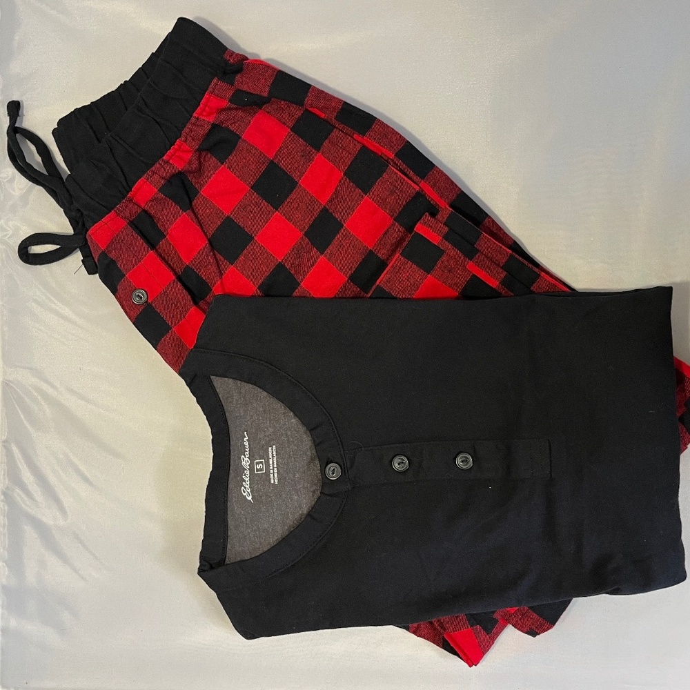 Eddie Bauer Pajama Set Buffalo Plaid Men's Small